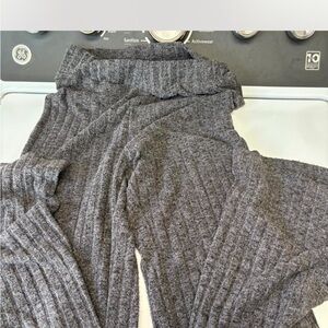 Cozy Gray Knit Pants